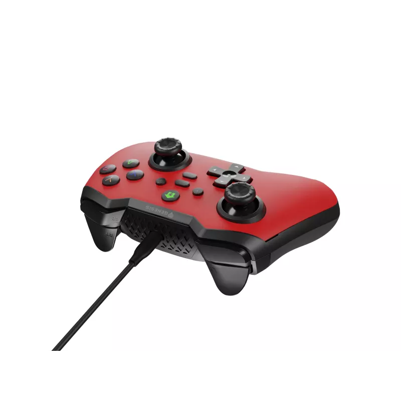 GENESIS Mangan 300 Czerwony USB Gamepad Analogowy/Cyfrowy Android, Nintendo Switch, PC