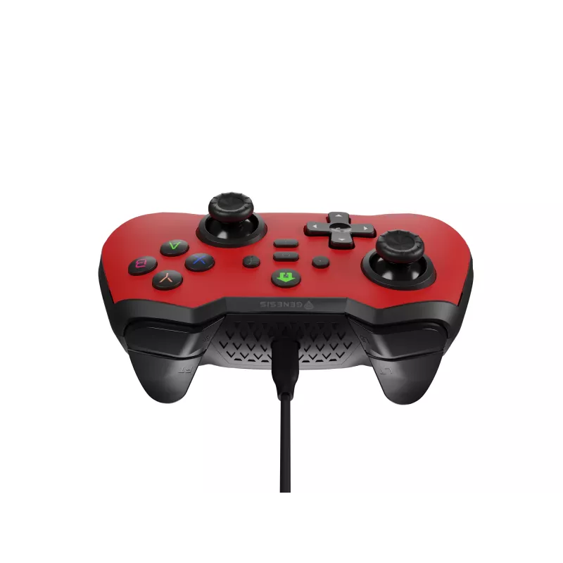 GENESIS Mangan 300 Czerwony USB Gamepad Analogowy/Cyfrowy Android, Nintendo Switch, PC