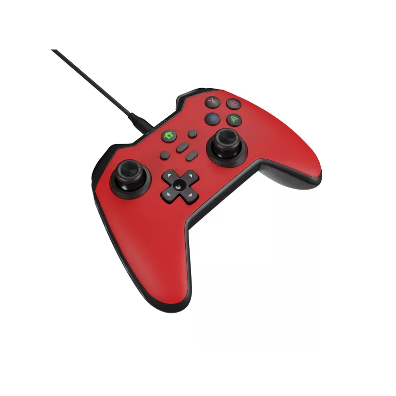 GENESIS Mangan 300 Czerwony USB Gamepad Analogowy/Cyfrowy Android, Nintendo Switch, PC