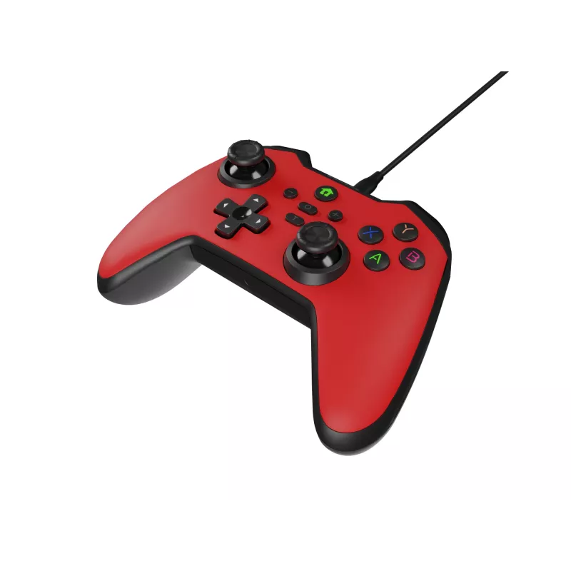 GENESIS Mangan 300 Czerwony USB Gamepad Analogowy/Cyfrowy Android, Nintendo Switch, PC