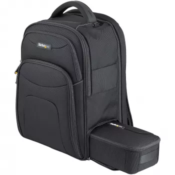 StarTech.com Plecak na laptopa 15,6 cala z wyjmowanym organizerem na akcesoria - Profesjonalny plecak IT dla techników do pracy/podróży/dojazdów - Ergonomiczna torba na komputer - Wytrzymały nylon balistyczny - Kieszenie na notebook/tablet
