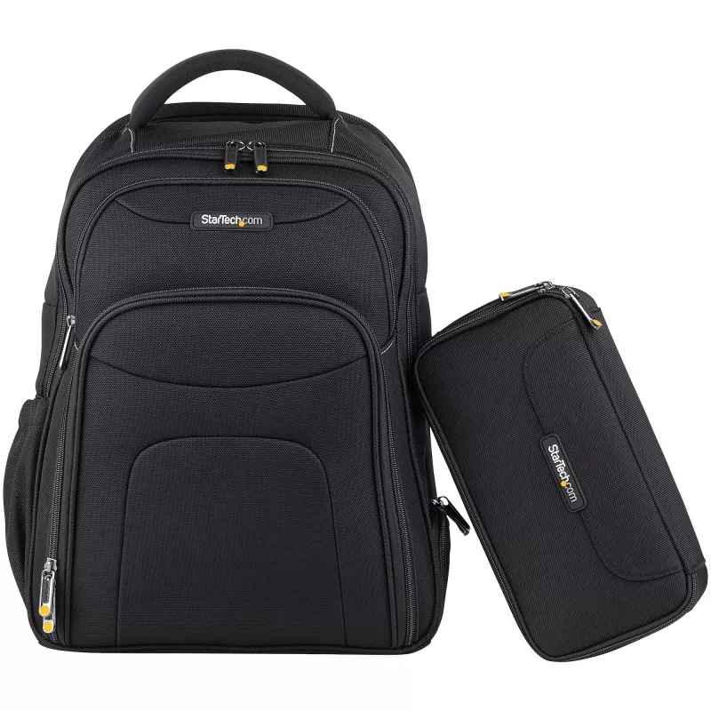 StarTech.com Plecak na laptopa 15,6 cala z wyjmowanym organizerem na akcesoria - Profesjonalny plecak IT dla techników do pracy/podróży/dojazdów - Ergonomiczna torba na komputer - Wytrzymały nylon balistyczny - Kieszenie na notebook/tablet