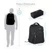 StarTech.com Plecak na laptopa 15,6 cala z wyjmowanym organizerem na akcesoria - Profesjonalny plecak IT dla techników do pracy/podróży/dojazdów - Ergonomiczna torba na komputer - Wytrzymały nylon balistyczny - Kieszenie na notebook/tablet