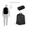Plecak na laptopa 17,3 cala StarTech.com z wyjmowaną kasetą na akcesoria – Profesjonalny plecak IT technika do pracy, podróży, dojazdów – Ergonomiczna torba na komputer – Wytrzymały nylon balistyczny – Kieszenie na notebook/tablet