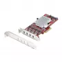 StarTech.com 4-Portowa karta PCIe USB Type-C, USB 3.2 10Gbps, karta rozszerzeń USB-C PCI Express, 4 niezależne kontrolery USB, Windows/Linux/macOS, zgodność z TAA