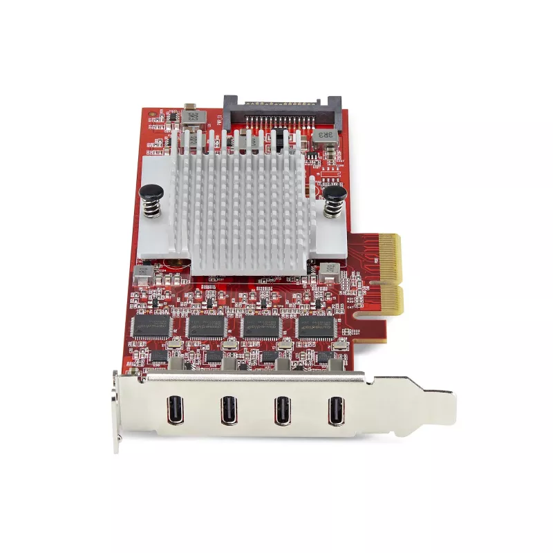 StarTech.com 4-Portowa karta PCIe USB Type-C, USB 3.2 10Gbps, karta rozszerzeń USB-C PCI Express, 4 niezależne kontrolery USB, Windows/Linux/macOS, zgodność z TAA