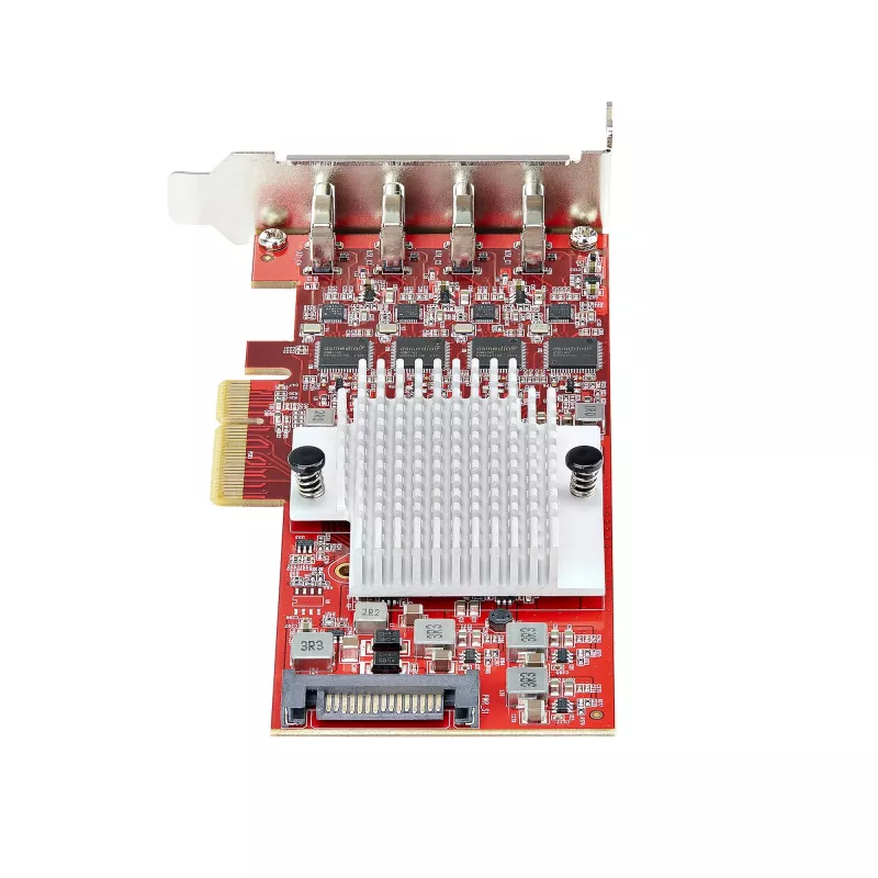 StarTech.com 4-Portowa karta PCIe USB Type-C, USB 3.2 10Gbps, karta rozszerzeń USB-C PCI Express, 4 niezależne kontrolery USB, Windows/Linux/macOS, zgodność z TAA