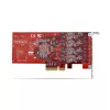StarTech.com 4-Portowa karta PCIe USB Type-C, USB 3.2 10Gbps, karta rozszerzeń USB-C PCI Express, 4 niezależne kontrolery USB, Windows/Linux/macOS, zgodność z TAA
