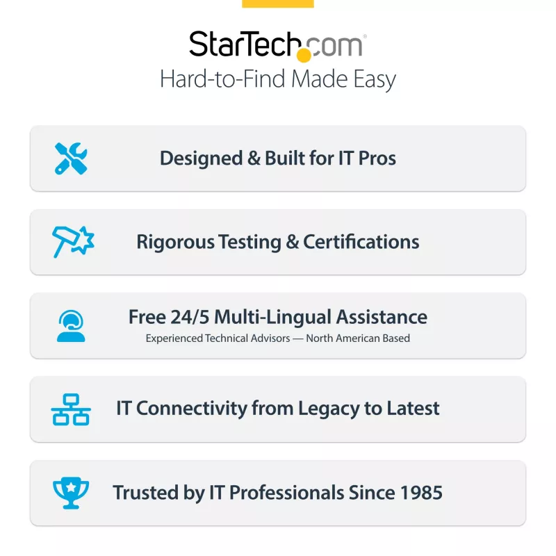 StarTech.com 4-Portowa karta PCIe USB Type-C, USB 3.2 10Gbps, karta rozszerzeń USB-C PCI Express, 4 niezależne kontrolery USB, Windows/Linux/macOS, zgodność z TAA