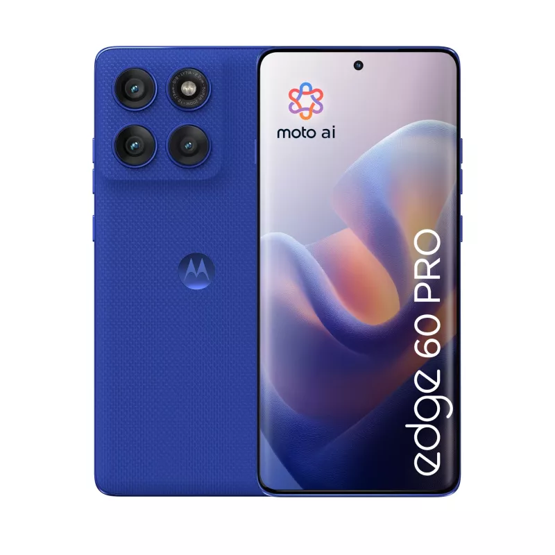 Motorola edge 60 pro 16.9 cm (6.67 cal) Dual SIM Android 15 5G USB Type-C 12 GB 512 GB 6000 mAh Niebieski