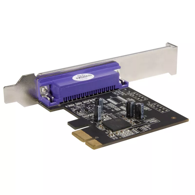 StarTech.com 1-portowa karta PCIe równoległa - adapter PCI Express na DB25 - kontroler LPT do rozbudowy komputera stacjonarnego dla drukarek, skanerów i ploterów - SPP/ECP - standardowy/niskoprofilowy