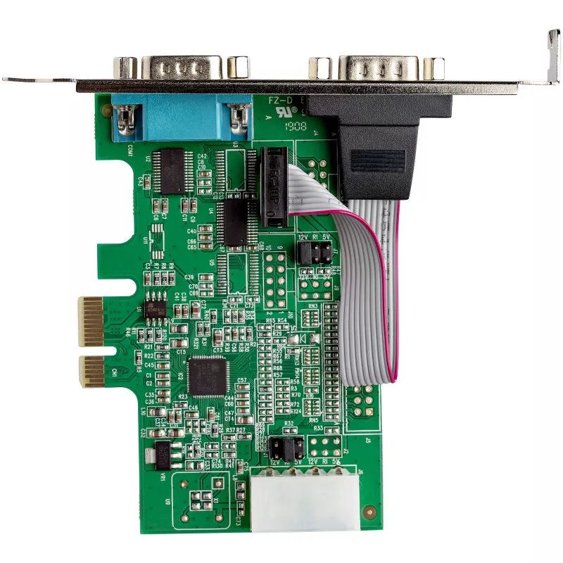 Karta adaptera szeregowego StarTech.com 2-port PCI Express RS232 - karta kontrolera hosta szeregowego PCIe RS232 - karta PCIe na podwójny port szeregowy DB9 - UART 16950 - karta rozszerzeń - Windows i Linux