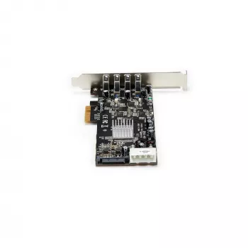 Karta PCIe StarTech.com z 4 portami USB 3.0 i 4 dedykowanymi kanałami 5 Gb/s (USB 3.1 Gen 1) - UASP - zasilanie SATA / LP4 - karta adaptera PCI Express