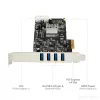Karta PCIe StarTech.com z 4 portami USB 3.0 i 4 dedykowanymi kanałami 5 Gb/s (USB 3.1 Gen 1) - UASP - zasilanie SATA / LP4 - karta adaptera PCI Express