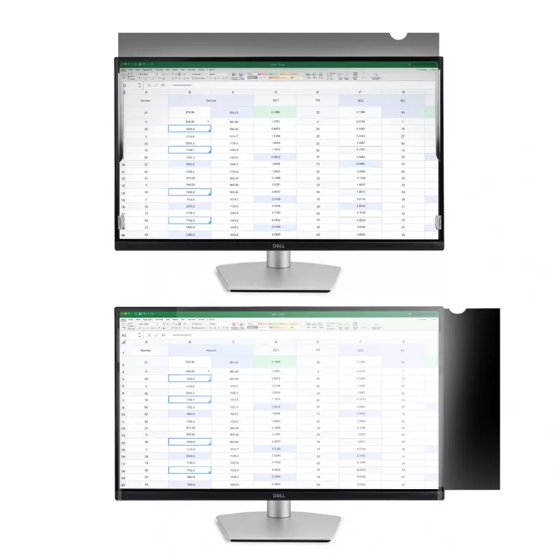 StarTech.com Filtru prywatyzującego na monitor na wyświetlacz 24 cale – Filtr bezpieczeństwa ekranu komputera – Folia ochronna redukująca niebieskie światło – Panoramiczny 16:10 – Matowy/błyszczący – +/-30 stopni