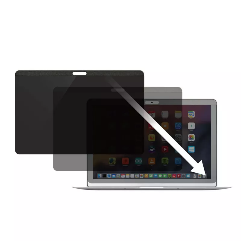 Filtr prywatności do laptopa StarTech.com dla 13-calowego MacBooka Pro i MacBooka Air – magnetyczny, zdejmowany filtr bezpieczeństwa – ochrona ekranu redukująca niebieskie światło 16:10 – matowa/błyszcząca – kąt ±30°