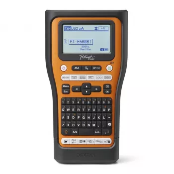Drukarka etykiet Brother PT-E560BTSP, transfer termiczny, 180 x 180 DPI, 30 mm/s, przewodowa i bezprzewodowa, HSE/TZe, Bluetooth, QWERTY