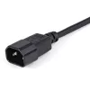 StarTech.com 1m (3ft) Przedłużacz zasilający, C14 na C13, 10A 125V, 18AWG, Przedłużacz do kabla zasilającego komputera, IEC-320-C14 na IEC-320-C13 Kabel zasilający AC do zasilacza, na liście UL