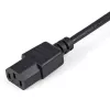 StarTech.com 1m (3ft) Przedłużacz zasilający, C14 na C13, 10A 125V, 18AWG, Przedłużacz do kabla zasilającego komputera, IEC-320-C14 na IEC-320-C13 Kabel zasilający AC do zasilacza, na liście UL