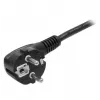 StarTech.com 2m (6ft) Computer Power Cord, 18AWG, EU Schuko to C13 Power Cord, 250V 10A, Czarny Replacement AC Cord, TV/Monitor Power kabel, Schuko CEE 7/7 to IEC 60320 C13 Power Cord - PC Power Supply kabel