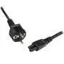 StarTech.com 1m (3ft) Przewód zasilający do laptopa, EU Schuko do C5, 2.5A 250V, 18AWG, Przewód zamienny do notebooka / laptopa, Przewód do zasilacza, Kabel ładowarki do laptopa, Przewód zasilający listek koniczyny / Myszka Miki