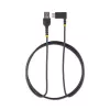 StarTech.com 2 m kabel USB-A na USB-C do ładowania, kątowy - Wytrzymały kabel USB-C do szybkiego ładowania - Czarny USB 2.0 A na Type-C - Wzmocniony włóknem aramidowym - 3 A - przewód do ładowania USB