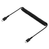 StarTech.com Kabel ładujący USB-C o długości 3 stóp (1 m), skręcony, wytrzymały, szybkie ładowanie i synchronizacja, kabel USB 2.0 Typ-C, wytrzymały z włóknem aramidowym, trwały kabel męsko-męski USB, czarny