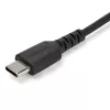 StarTech.com 2m kabel ładujący USB A na USB C - Wytrzymały szybkie ładowanie i synchronizacja USB 2.0 na USB Type C - Wzmocniony kabel M/M 3A czarny - Samsung S10, iPad Pro, Pixel
