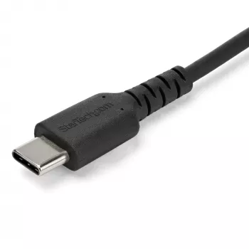 StarTech.com 2m kabel ładujący USB A na USB C - Wytrzymały szybkie ładowanie i synchronizacja USB 2.0 na USB Type C - Wzmocniony kabel M/M 3A czarny - Samsung S10, iPad Pro, Pixel