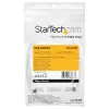 StarTech.com 2m kabel ładujący USB C – Trwały szybkie ładowanie i synchronizacja USB 2.0 Type C do USB C przewód do ładowania laptopa – Osłona TPE Włókno aramidowe M/M 60W Biały – Samsung S10 S20 iPad Pro MS Surface