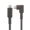 Kabel StarTech.com 2 m USB-C, kątowy, USB 5 Gb/s, Power Delivery 100 W (5 A), 4K 60 Hz DP Alt Mode, wytrzymały przewód USB-C – zgodny z Thunderbolt
