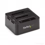 StarTech.com Stacja dokująca dwukieszeniowa USB 3.2 Gen 2 do SATA, USB 10 Gb/s, zewnętrzna do dysków 2,5/3,5 inch SATA I/II/III SSD/HDD, Hot-Swap, górne ładowanie