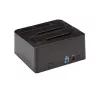 StarTech.com Stacja dokująca dwukieszeniowa USB 3.2 Gen 2 do SATA, USB 10 Gb/s, zewnętrzna do dysków 2,5/3,5 inch SATA I/II/III SSD/HDD, Hot-Swap, górne ładowanie
