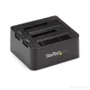 StarTech.com Stacja dokująca dwukieszeniowa USB 3.2 Gen 2 do SATA, USB 10 Gb/s, zewnętrzna do dysków 2,5/3,5 inch SATA I/II/III SSD/HDD, Hot-Swap, górne ładowanie