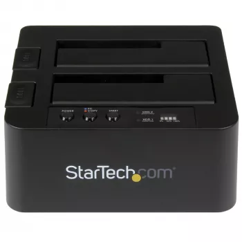 StarTech.com Samodzielny duplikator dysków twardych, dwukieszeniowy kloner/kopiarka HDD/SSD, stacja dokująca USB 3.1 (10 Gb/s) do SATA III HDD/SSD, stacja dokująca do kopiowania dysków twardych, kloner dysków twardych