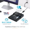 StarTech.com Samodzielny duplikator i kasownik M.2 SATA i M.2 NVMe - Kloner/Wiper HDD/SSD dla M.2 PCIe AHCI/NVMe, M.2 SATA, dysków SATA 2.5/3.5 cala - Zewnętrzny kasownik/duplikator dysków twardych, TAA
