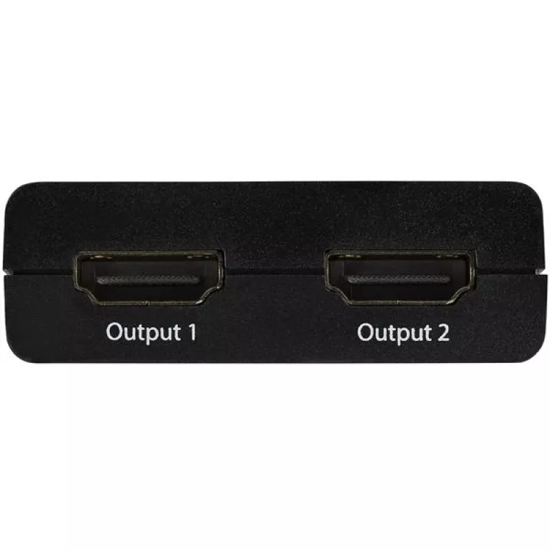 StarTech.com 4K HDMI 2-Port Video Splitter – rozgałęźnik HDMI 1x2 – zasilany przez USB lub zasilacz – 4K 30 Hz