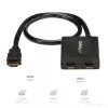 StarTech.com 4K HDMI 2-Port Video Splitter – rozgałęźnik HDMI 1x2 – zasilany przez USB lub zasilacz – 4K 30 Hz