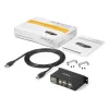 StarTech.com 4-portowy hub USB 2.0 - Metalowy przemysłowy hub USB-A - Hub USB do montażu na szynie DIN, ścianie lub biurku - Zgodny z TAA ekspander USB
