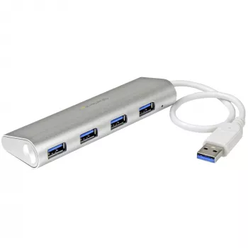 StarTech.com 4-portowy hub USB, USB A na 4x porty USB-A, USB 5 Gb/s, wytrzymała konstrukcja, zasilany magistralowo, przenośny hub USB 3.0 do laptopa
