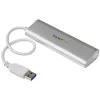 StarTech.com 4-portowy hub USB, USB A na 4x porty USB-A, USB 5 Gb/s, wytrzymała konstrukcja, zasilany magistralowo, przenośny hub USB 3.0 do laptopa