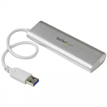 StarTech.com 4-portowy hub USB, USB A na 4x porty USB-A, USB 5 Gb/s, wytrzymała konstrukcja, zasilany magistralowo, przenośny hub USB 3.0 do laptopa