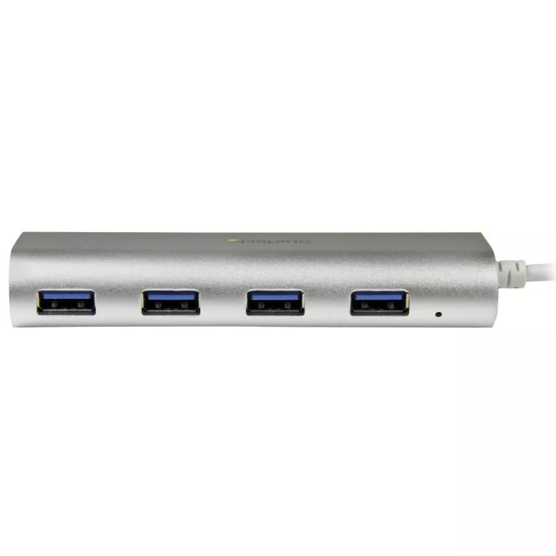 StarTech.com 4-portowy hub USB, USB A na 4x porty USB-A, USB 5 Gb/s, wytrzymała konstrukcja, zasilany magistralowo, przenośny hub USB 3.0 do laptopa
