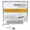 StarTech.com 4-portowy hub USB, USB A na 4x porty USB-A, USB 5 Gb/s, wytrzymała konstrukcja, zasilany magistralowo, przenośny hub USB 3.0 do laptopa