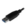 StarTech.com Portable 4 Port SuperSpeed Mini USB 3.0 Hub - Czarny~Portable 4 Port SuperSpeed Mini USB 3.0 Hub - 5Gbps - Czarny