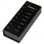 StarTech.com 7-portowy hub USB 3.0 - Obudowa metalowa do montażu na biurku lub ścianie~7-portowy hub USB 3.0 (5 Gb/s) - Obudowa metalowa do montażu na biurku lub ścianie