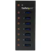 StarTech.com 7-portowy hub USB 3.0 - Obudowa metalowa do montażu na biurku lub ścianie~7-portowy hub USB 3.0 (5 Gb/s) - Obudowa metalowa do montażu na biurku lub ścianie