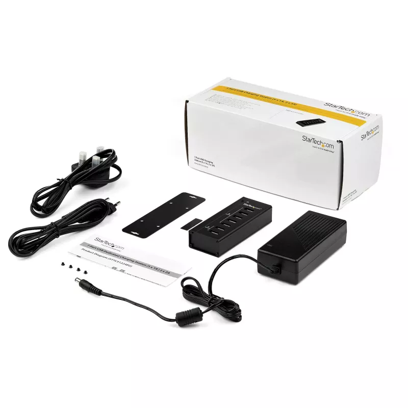Stacja ładująca USB StarTech.com z 7 portami, 5x 1A i 2x 2A