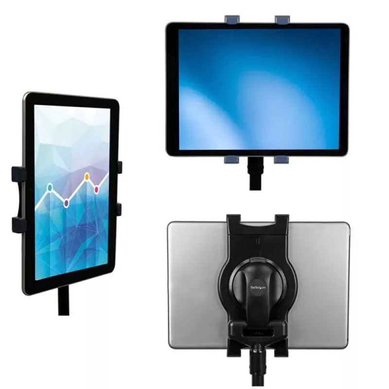 StarTech.com Regulowany statyw na tablet, Tablet/UMPC, Stojak multimedialny, Do użytku wewnątrz pomieszczeń, Czarny