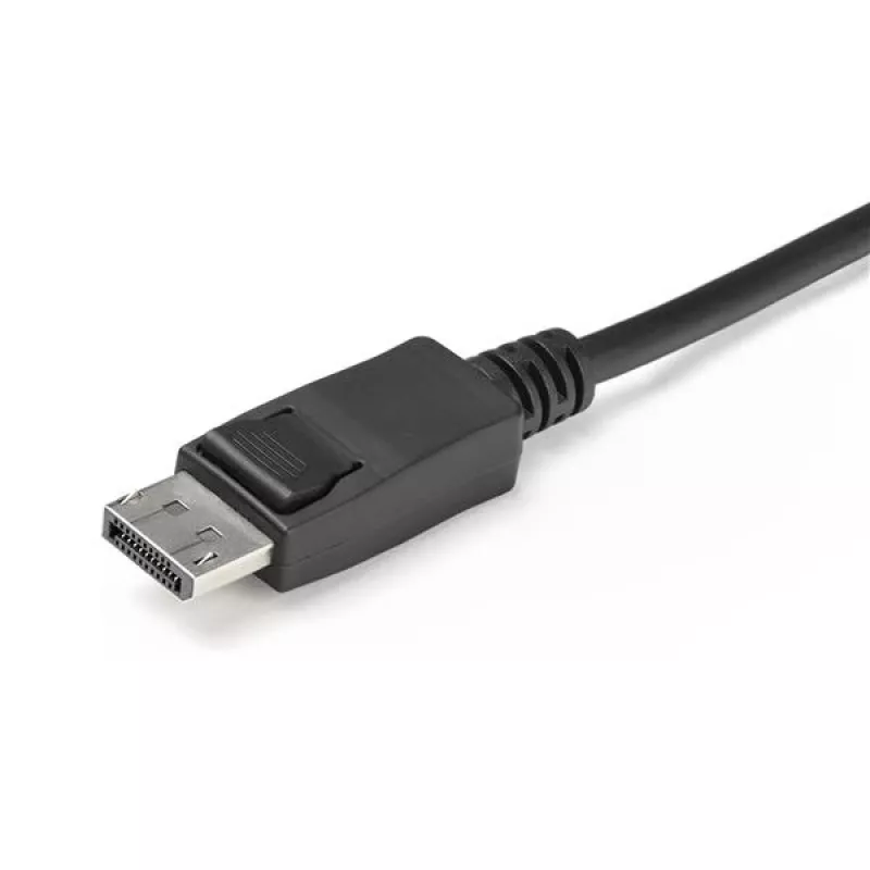 Przełącznik KVM StarTech.com 2-portowy DisplayPort - 4K 60Hz - Kompaktowy dwuportowy przełącznik KVM UHD DP 1.2 USB na pulpit z kablami 1,2 m i audio - zasilany przez magistralę i zdalne przełączanie - MacBook ThinkPad